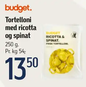 Tortelloni med ricotta og spinat