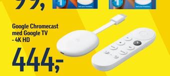 Føtex Google chromecast med google tv - 4k hd tilbud