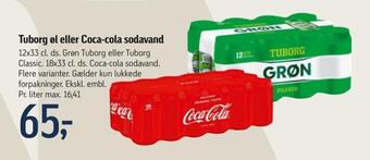 Føtex Tuborg øl eller coca-cola sodavand tilbud