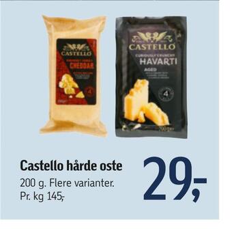 Føtex Castello hårde oste tilbud
