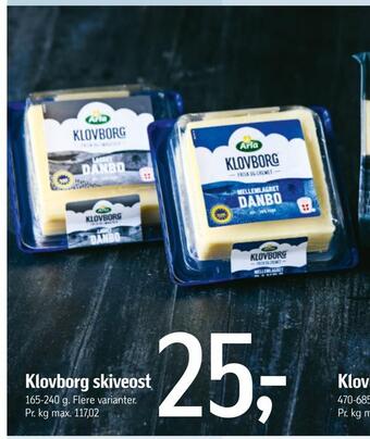 Føtex Klovborg skiveost tilbud