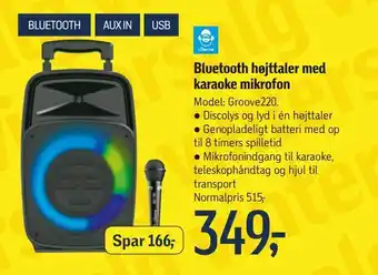 Bluetooth højttaler med karaoke mikrofon