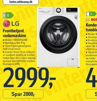 Føtex Frontbetjent vaskemaskine tilbud