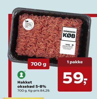 Dagli'Brugsen Hakket oksekød 5-8% tilbud