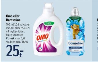 Føtex Omo eller bamseline tilbud