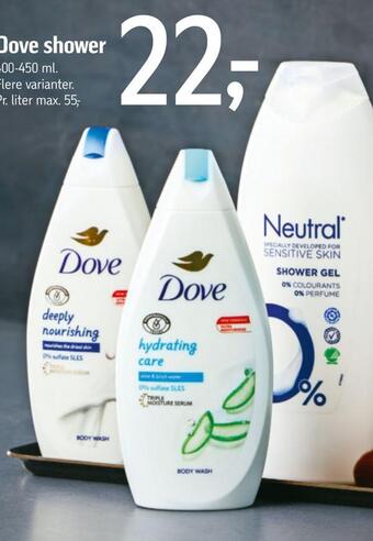 Føtex Dove shower tilbud