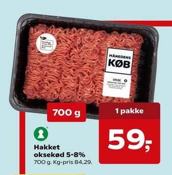 SuperBrugsen Hakket oksekød 5-8% tilbud