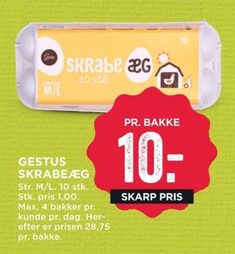 MENY Gestus skrabeæg tilbud