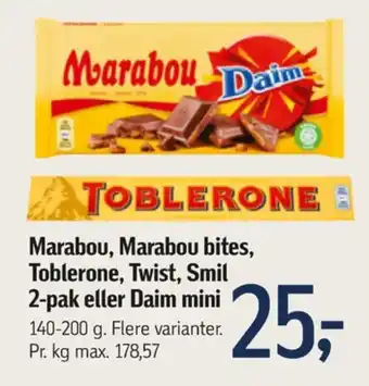 Føtex Toblerone chokolade tilbud