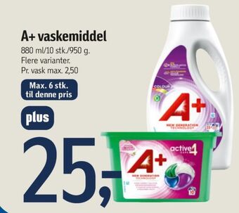 Føtex A+ vaskemiddel-flydende tilbud