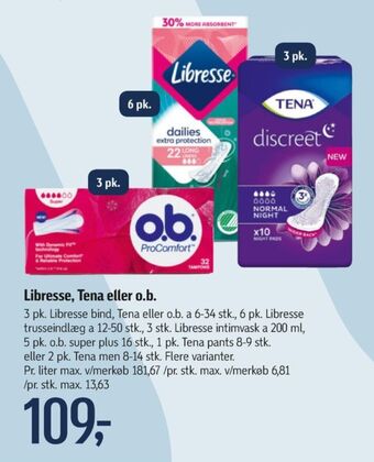 Føtex Libresse trusseindlæg tilbud