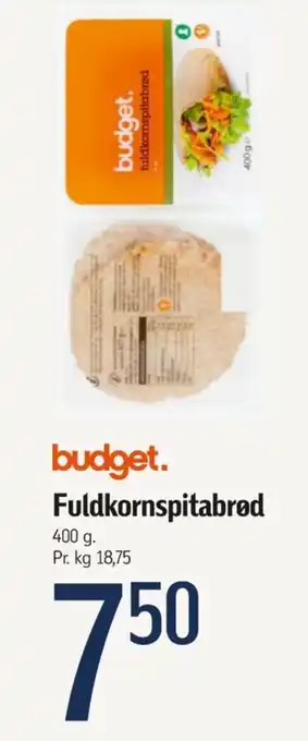 Føtex Budget pitabrød tilbud