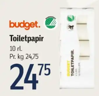 Føtex Budget toiletpapir tilbud