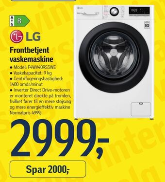 Føtex Lg vaskemaskine tilbud