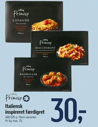Føtex Salling princip lasagne tilbud