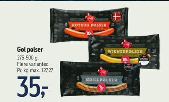 Føtex Gøl grillpølser tilbud