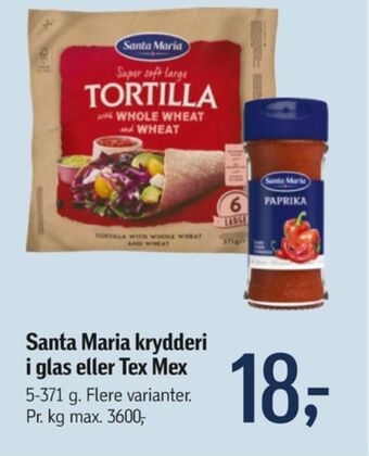 Føtex Santa maria tortillawrap tilbud