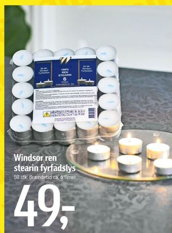 Føtex Windsor fyrfadslys tilbud