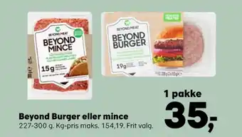 Kvickly Beyond meat vegetarburger tilbud