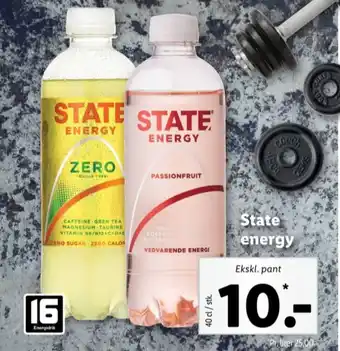 Lidl State energidrik tilbud