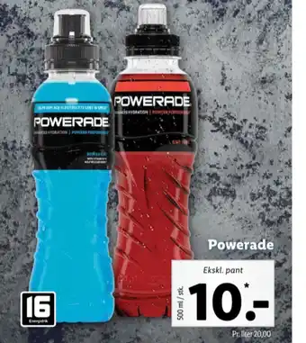 Lidl Powerade energidrik tilbud