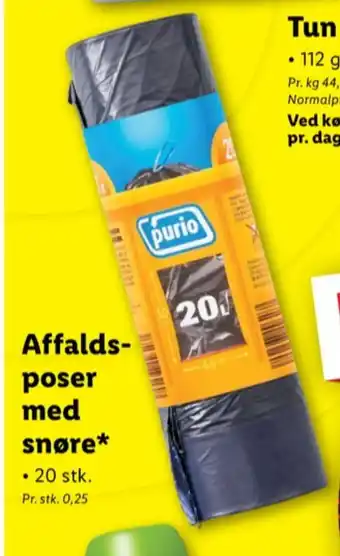Lidl Purio affaldsposer tilbud