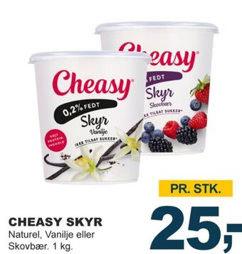 Let-Køb Cheasy skyr skovbær tilbud