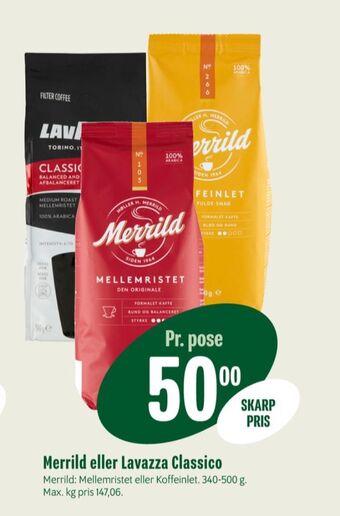 Min Købmand Koffeinlet kaffe formalet tilbud