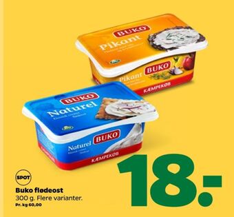 Netto Buko flødeost naturel tilbud