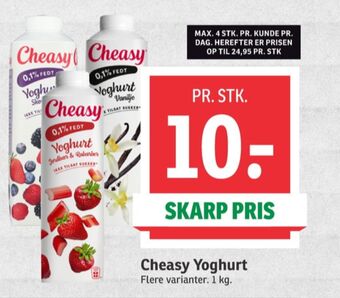 SPAR Cheasy yoghurt skovbær tilbud