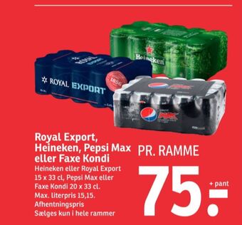 SPAR Export øl tilbud