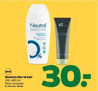 Netto Neutral shampoo tilbud