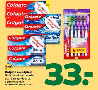 Netto Colgate tandpasta tilbud