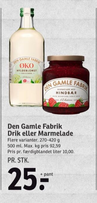 SPAR Den gamle fabrik marmelade tilbud