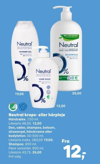 SuperBrugsen Neutral flydende sæbe tilbud