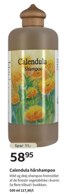 Helsam Calendula shampoo tilbud