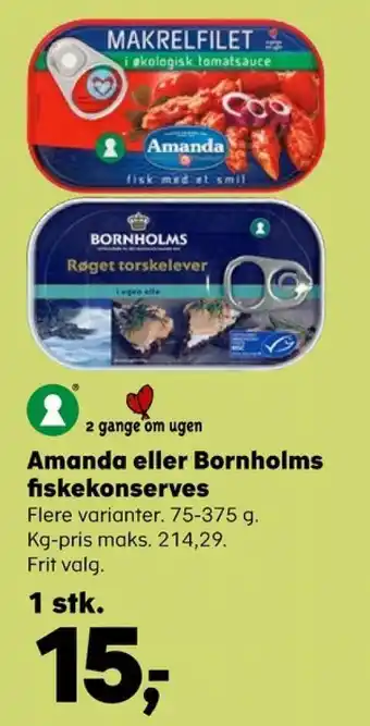 SuperBrugsen Bornholms torskelever tilbud