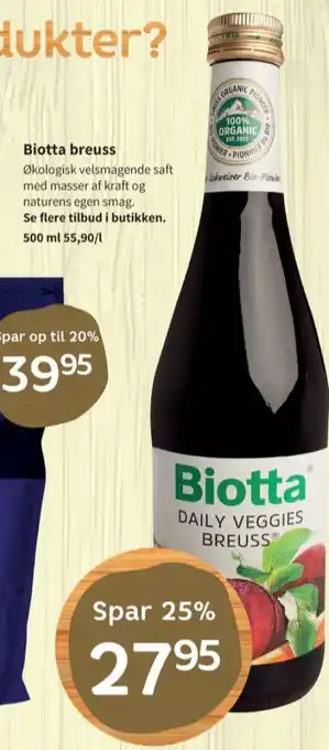 Biotta rødbedesaft