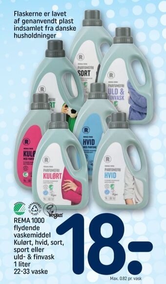 REMA 1000 Rema 1000 vaskemiddel-flydende tilbud