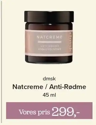 Helsemin Natcreme / anti-rødme tilbud