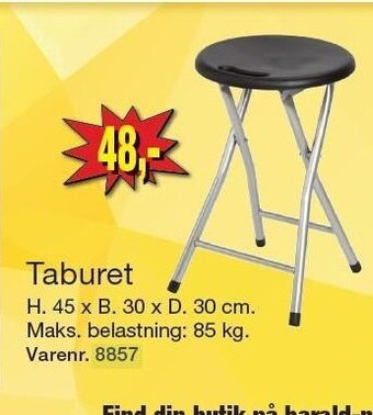 Harald Nyborg Taburet tilbud