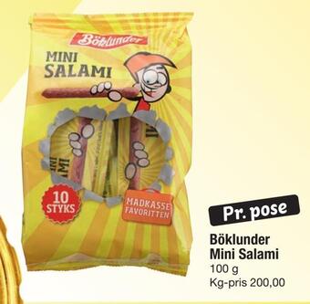 Fakta Tyskland Böklunder mini salami tilbud