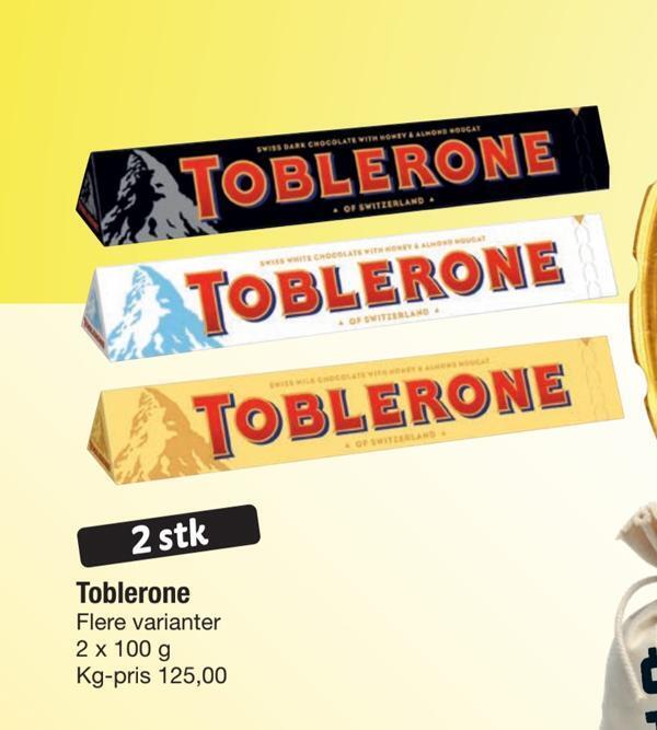 Toblerone tilbud hos Fakta Tyskland