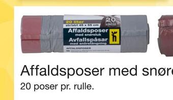 Harald Nyborg Affaldsposer med snøreluk tilbud