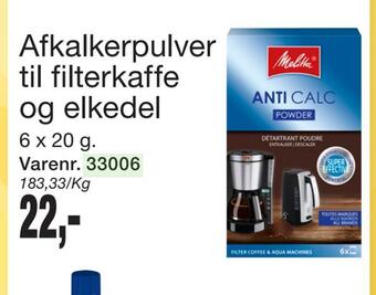 Harald Nyborg Afkalkerpulver til filterkaffe og elkedel tilbud