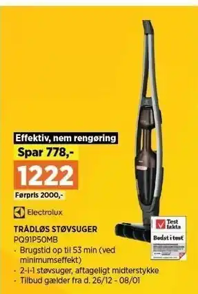 Power Trådløs støvsuger tilbud