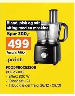 Power Foodprocessor tilbud