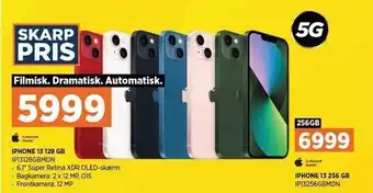 Power Iphone 13 128gb el. 256gb tilbud