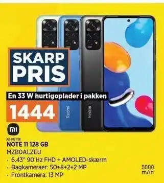 Power Xiaomi note 11 128gb tilbud