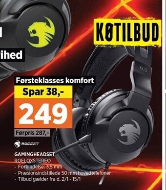 Power Gamingheadset tilbud